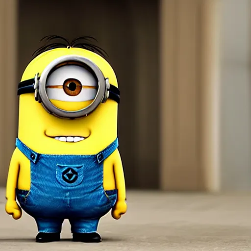 Prompt: minion from the movie the minions in idf soldier uniform