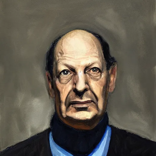 Image similar to portrait of rene levesque by greg ruthkowski