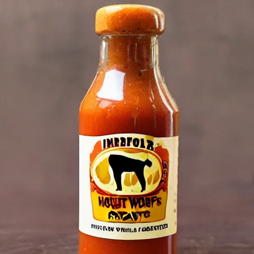Prompt: timberwolf hot sauce