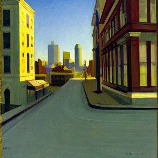 Image similar to Montreal by Edward Hopper