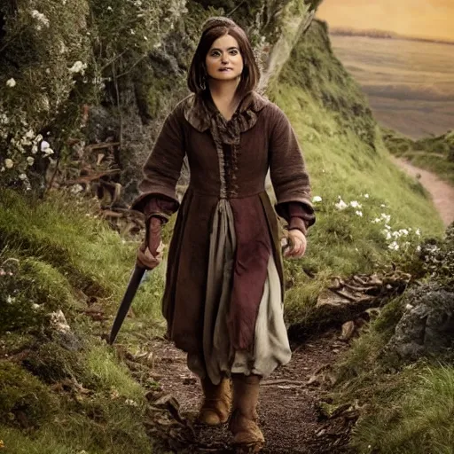 Image similar to jenna coleman as a hobbit