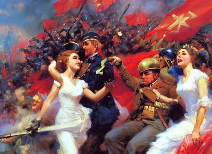 Image similar to soviet revolution by vladimir volegov and alexander averin and delphin enjolras and daniel f. gerhartz