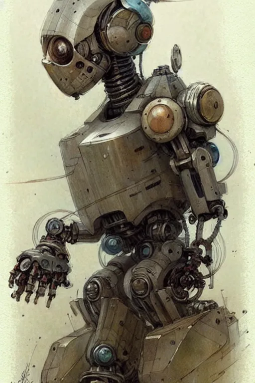 Image similar to (((((robot book art . muted colors.))))) by Jean-Baptiste Monge !!!!!!!!!!!!!!!!!!!!!!!!!!!