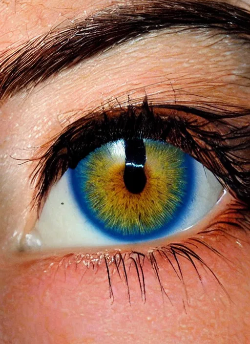 Image similar to portrait of a stunningly beautiful eye, wikipedia