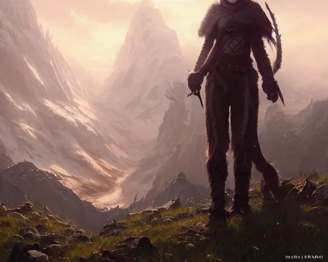 Image similar to highly detailed portrait of cara delevingne as a bald elf, in skyrim, stephen bliss, unreal engine, fantasy art by greg rutkowski, loish, rhads, ferdinand knab, makoto shinkai and lois van baarle, ilya kuvshinov, rossdraws, tom bagshaw, global illumination, radiant light, detailed and intricate environment