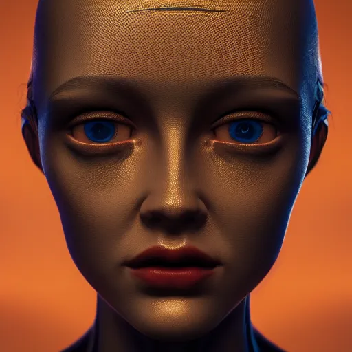 Prompt: Portrait of the most advanced female humanoid robot, intricate, headshot, sharp focus, cinematic lighting, octane render, 8k, 4k, hdr, very realistic, highly detailed, photorealistic, artistic photography, chiaroscuro, cinestill 800t