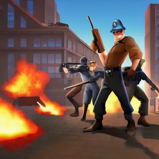 Image similar to Team fortress 2 on the playstation one