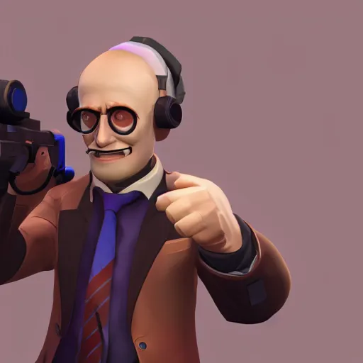 Prompt: albert eisenstein in tf 2, sfm render, steam workshop, source engine, team fortress 2, model