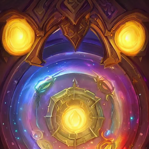 Image similar to luminous magical paper scroll floating in the air, fantasy digital art, in the style of hearthstone artwork