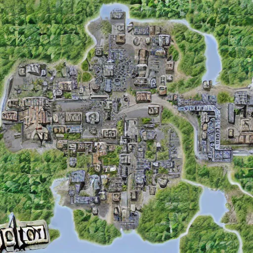 Image similar to Pripyat map with Zaton, from the game Stalker