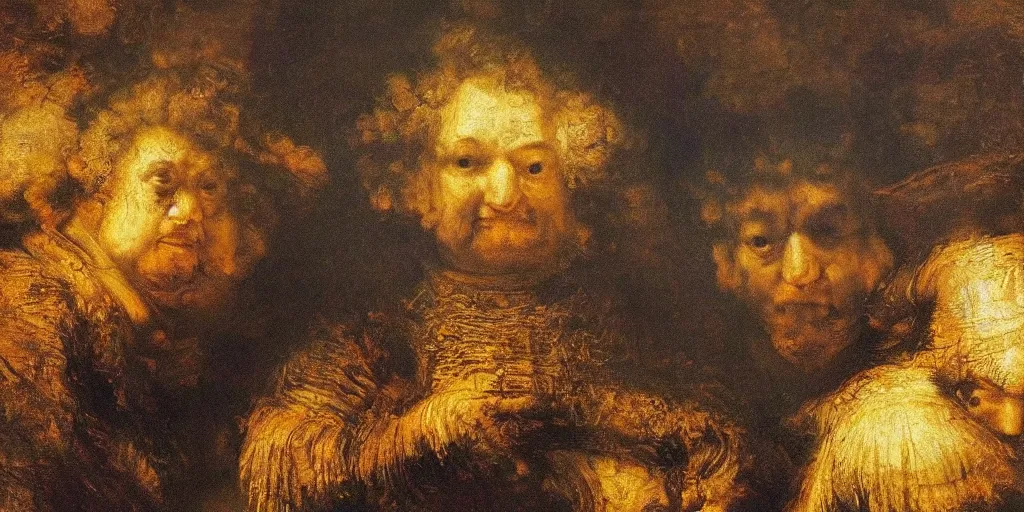 Prompt: the most amazing abstract painting in the history of the world rembrandt