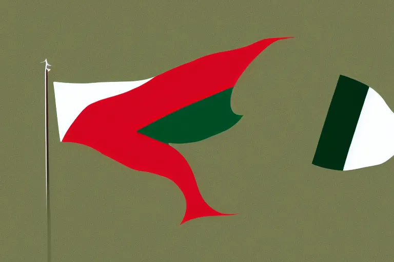 Image similar to modern flag of the Kingdom of Colffue