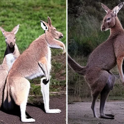 Prompt: conor mcgregor fights multiple kangaroos