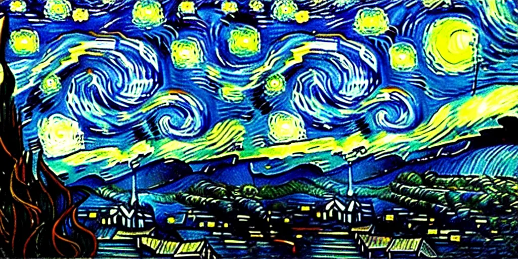 Image similar to the edge of the world has a view of our starry night sky, Not Van Gogh, High fantasy, Cinematic Matte Painting, Insanely Detailed, Award Winning, Trending on Artstation, 8k, UHD