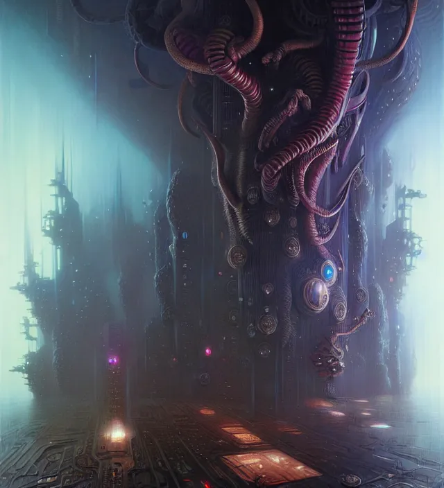 Image similar to pattern fantasy void, ultra realistic, wide angle, intricate details, blade runner artifacts, highly detailed by peter mohrbacher, wayne barlowe, boris vallejo, hajime sorayama aaron horkey, gaston bussiere, craig mullins