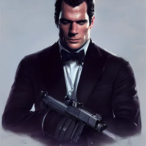 henry cavill as james bond, portrait, highly detailed, | Stable ...