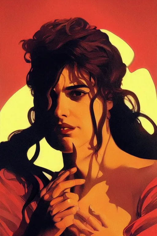 Prompt: a close-up of Pedro Almodovar, dramatic backlighting, golden hour, autochrome, high contrast, highly detailed, sharp focus, digital painting, concept art, illustration, trending on artstation, art by greg rutkowski + greg hildebrandt + alphonse mucha