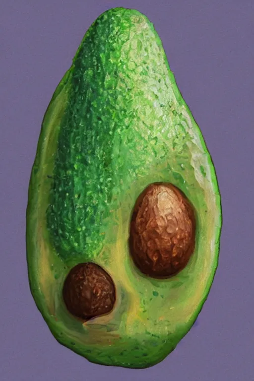 Image similar to avocadoman is a superhero, artgem, digital painting, color painting, hyperrealistic, concept art, oil painting, masterpiece, concept art, trending on deviantart, realistic and detailed face, highly detailed, high quality, 8 k, soft lighting, fancy colors, fantasy, cinematic, high coherence