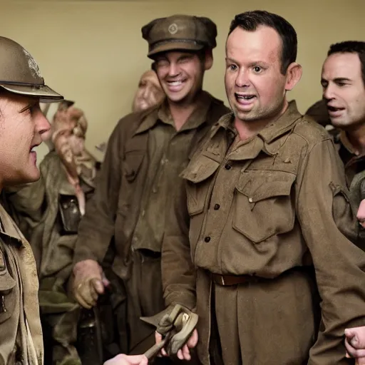 Image similar to saving private ryan with muppets