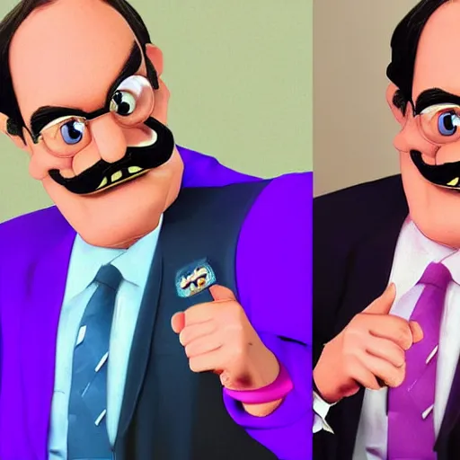 Image similar to president waluigi with vice president wario, real, real photo, photograph, photo, color