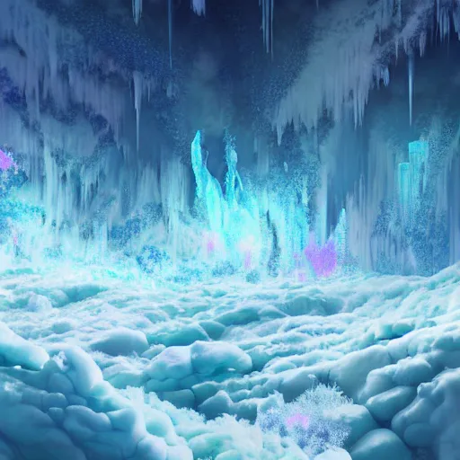 Image similar to vague antidescriptive acrylic vital exopoison fluid blob nier automata scenery artwork : nature dream vegetation magic density infinite, macro seminal dream points of icy, frozen vaporwave shards tempted to turn into a dream scenery, high quality topical render