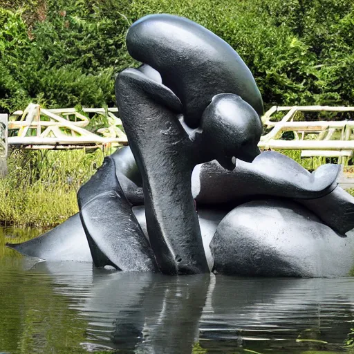 Image similar to man fished big sculpture