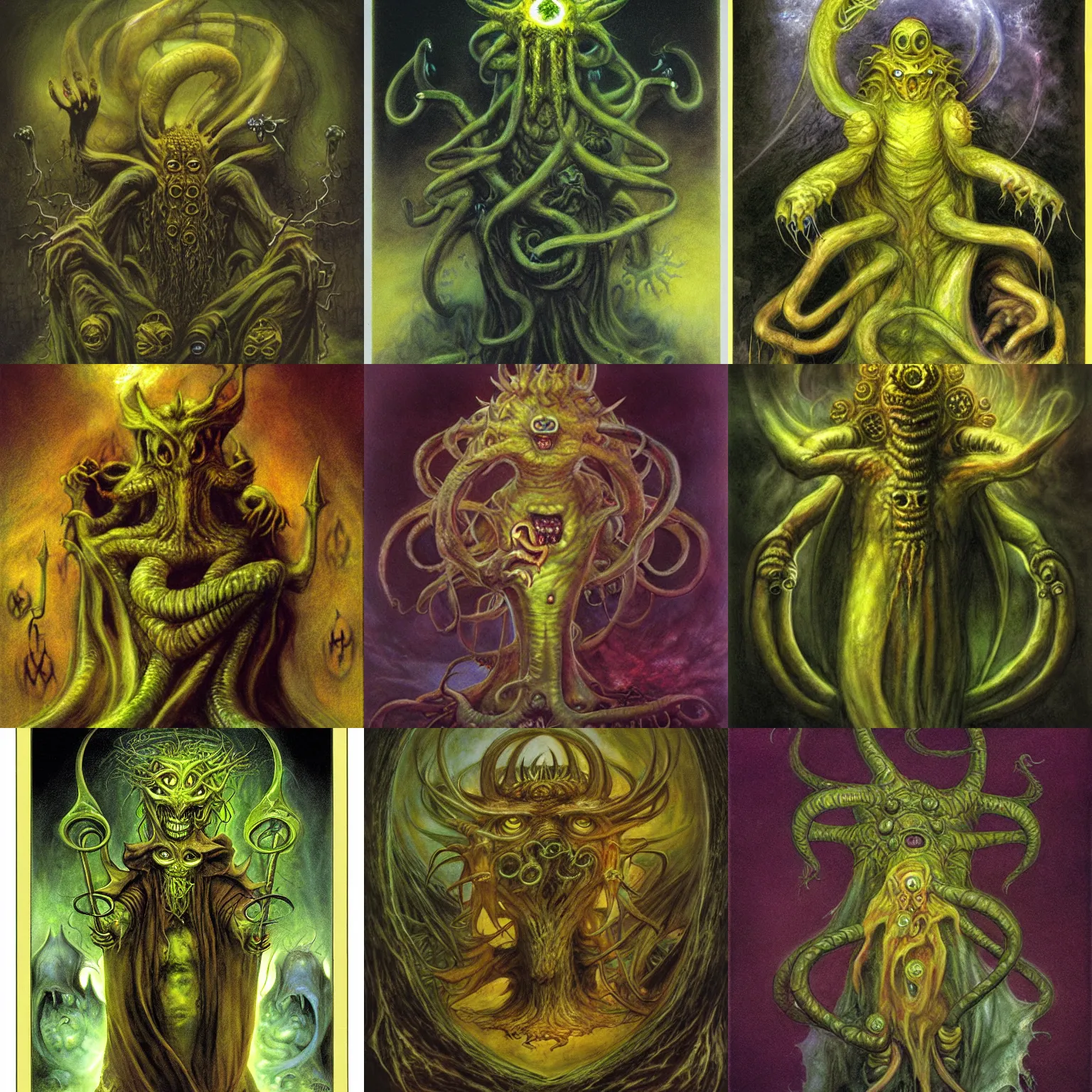 Prompt: Hastur the unspeakable by Brian Froud