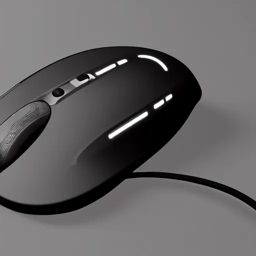 Image similar to futuristic computer mouse, product design by testa, sci-fi, studio lighting, unreal engine 5, product concept