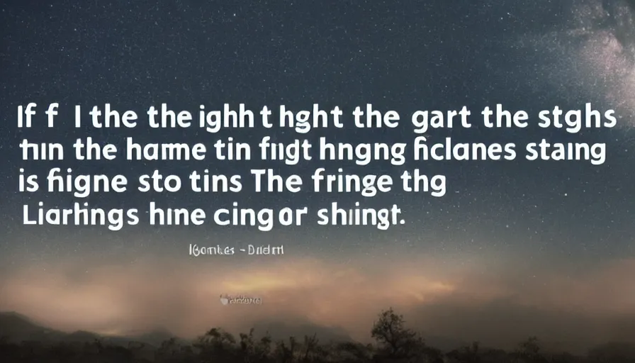 Prompt: If the night in the grave is long for the finished stars, there comes a time when their flame relights like lightning