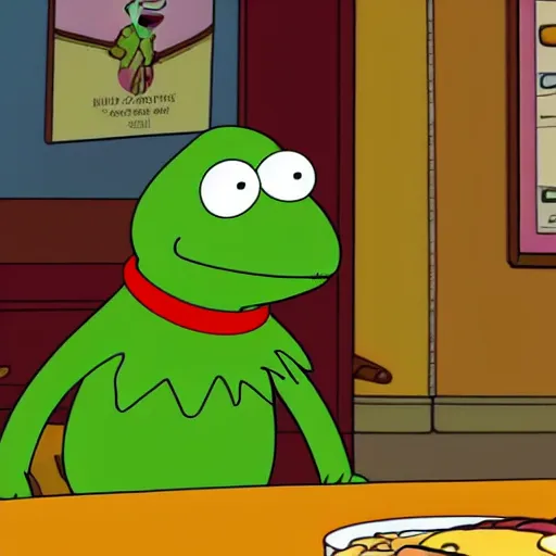 Image similar to kermit in family guy