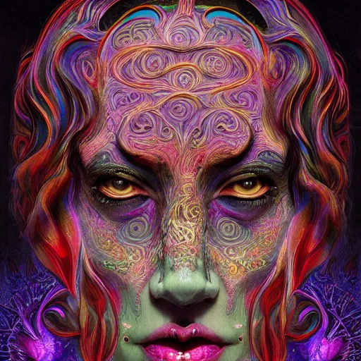 Image similar to an extremely psychedelic portrait of hocus pocus, surreal, lsd, face, detailed, intricate, elegant, lithe, highly detailed, digital painting, artstation, concept art, smooth, sharp focus, illustration, art