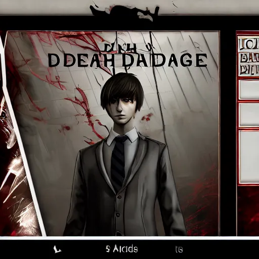 Image similar to Screenshot of Light Yagami in Dead By Daylight character selection screen