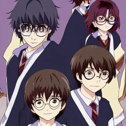 Image similar to harry potter as an anime character