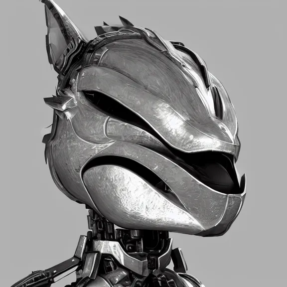 Image similar to detailed bust shot of a gigantic goddess elegant beautiful stunning anthropomorphic hot robot mecha female dragon, eating a spaceship whole, with sleek silver metal armor and cat ears, OLED visor over eyes, micro art, prey, vore, digital art, mawshot, dragon vore, dragon maw, furry art, high quality, 8k 3D realistic, macro art, micro art, Furaffinity, Deviantart, Eka's Portal, G6