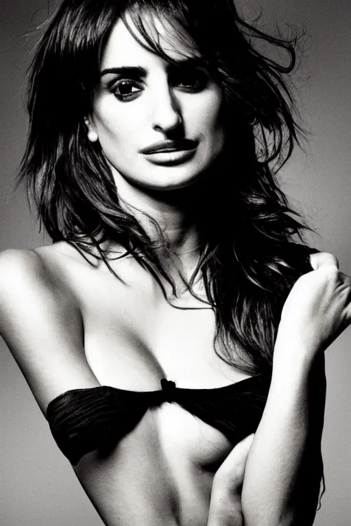 Image similar to penelope cruz, photo, portrait, close up, kodak, warm lightning, lomography