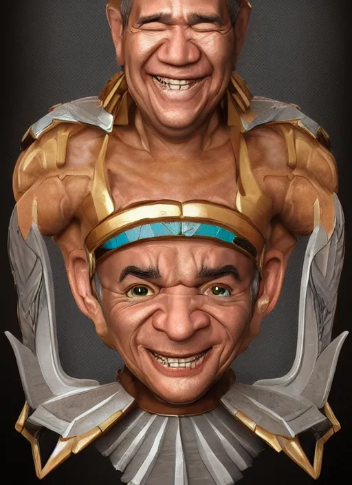 Image similar to Gilbert Gottfried as a God, detailed digital art, trending on Artstation