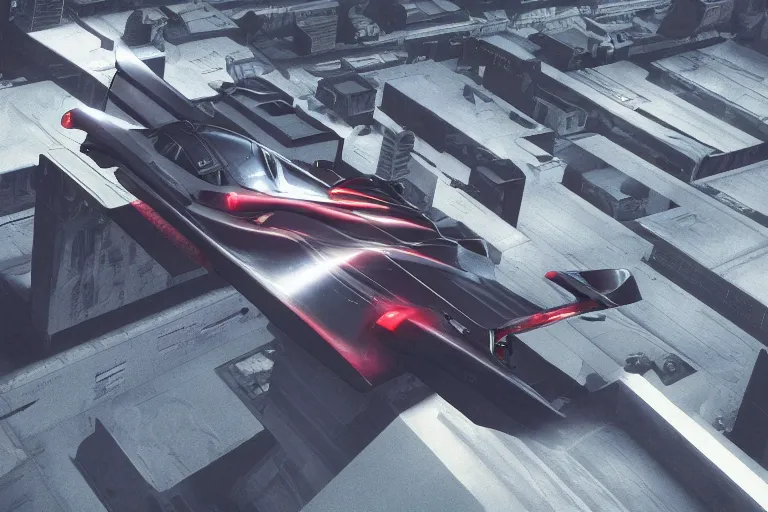 Image similar to porsche 9 5 9 rwb cyberpunk fighter jet flying over a city, back to the future flux capacitor, a hyper - futuristic detailed matte painting by zack snyder, trending on cg society, auto - destructive art, vray tracing, unreal engine 5, reimagined by industrial light and magic