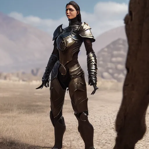 Image similar to a girl from valorant with the appearance and armor of reyna, design, ingame photo, octane render, unreal engine 5