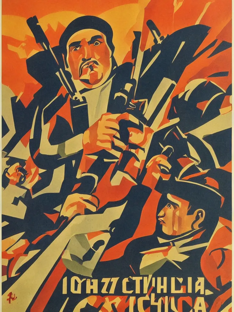 Prompt: russian war propaganda poster of alex ovechkin by miguel covarrubias