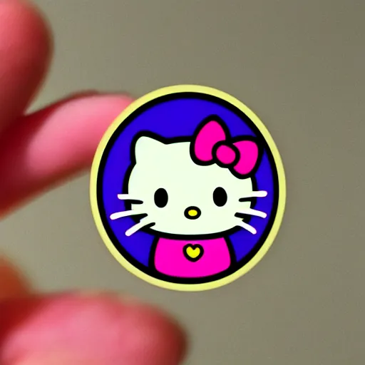 Image similar to hello kitty emoji sticker