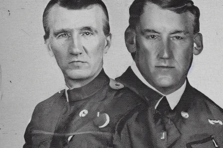 Prompt: magazine illustration of paul gosar in an ss officer uniform