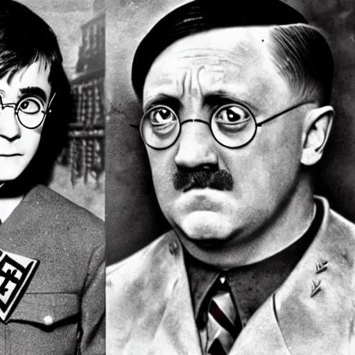 Image similar to harry potter and adolf hitler