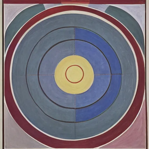 Image similar to A Landscape by Hilma af Klint