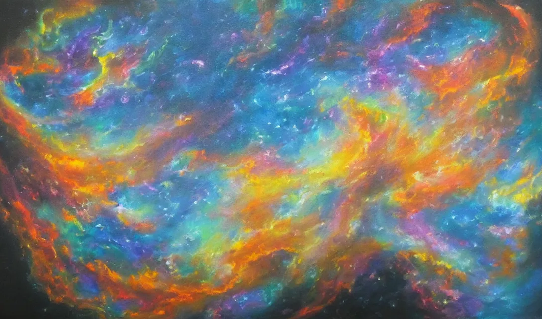 Image similar to astral dimension, oil painting