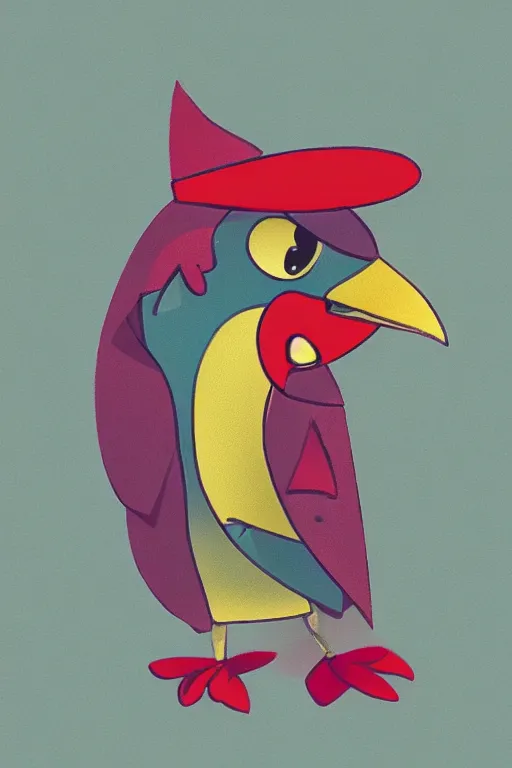 Image similar to Fashionable Anthropomorphic bird by Nintendo