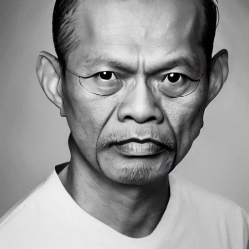 Image similar to Vajiralongkorn appears as GG Allin, portrait, close up, high quality, photo