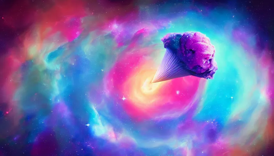 Image similar to stunning render of a cosmic - flavored