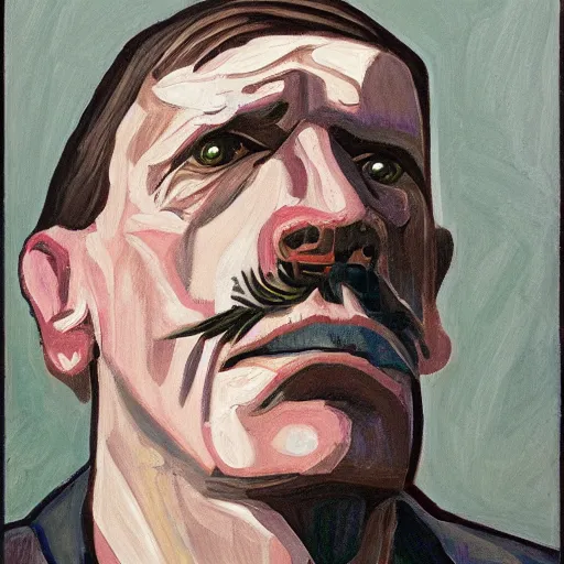 Prompt: portrait of billy childish, by dana schutz