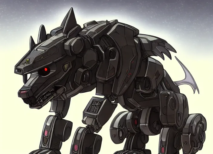 Prompt: epic, highly detailed cinematic fukll, shot of a gigantic feral robot mecha canine, detailed glowing head, metal ears, massive cannon mounted on back, sleek armor, glowing visor, detailed sharp metal claws, digital art, furry art, macro art, dragon art, furaffinity, deviantart, sofurry