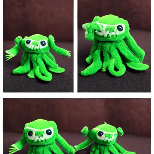 Prompt: cthulu plush toy